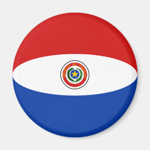 Imã Ímã de Bandeira Olho de Peixe do Paraguai