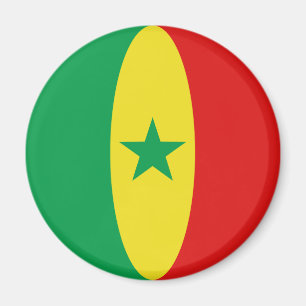 Imã Ímã de Bandeira Olho de Peixe do Senegal