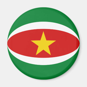 Imã Ímã de Bandeira Olho de Peixe do Suriname