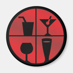 Imã ímã de BarFanatic.com - círculo
