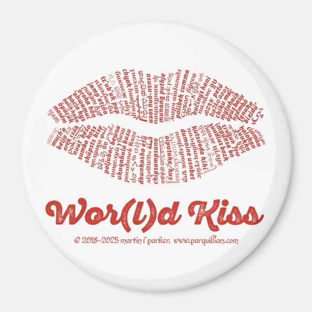 Imã Ímã de Beijo Mundial (Frente)