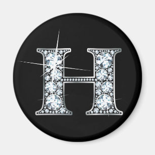 Imã Ímã de Bling do diamante de "H"