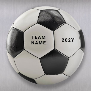 Imã Ímã de Bola de Futebol Nome do Time Personalizad