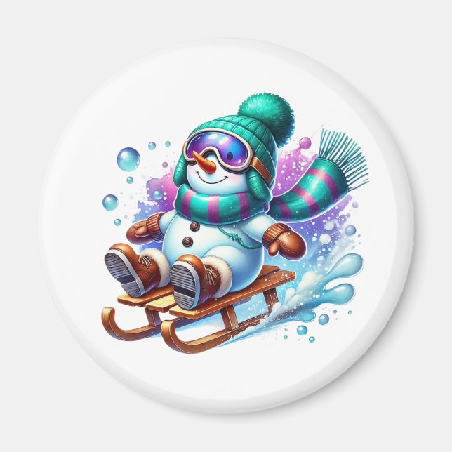 Imã Ímã de Boneco de Neve (Frente)