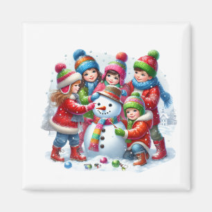 Imã Ímã de Boneco de Neve de Inverno  