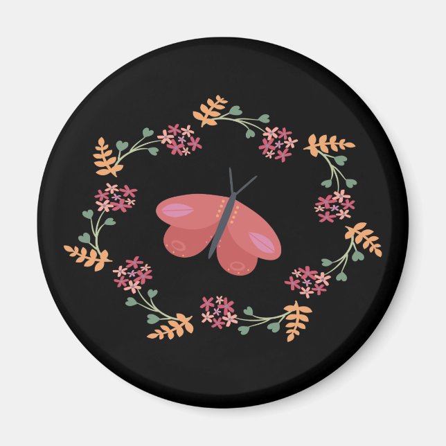 Imã Ímã de Borboleta Escura (Frente)