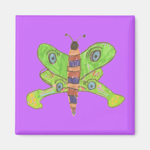 Imã Ímã de borboleta Gráficos Karate Kat
