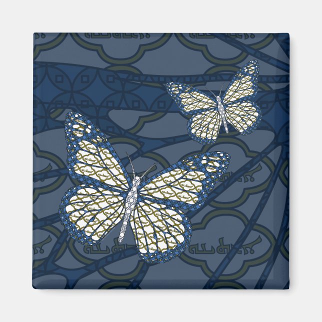 Imã Ímã de Borboleta Monarca Judaica (Frente)
