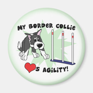 Imã Ímã de border collie da agilidade dos desenhos
