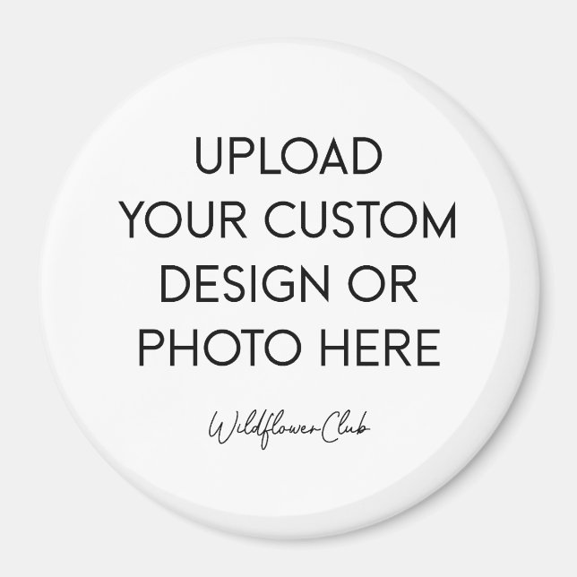 Imã Ímã de Botão 3" Grande Redondo (Frente)