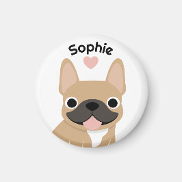 Imã Ímã de Bulldog Francês Personalizado, presente Fre