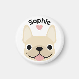 Imã Ímã de Bulldog Francês Personalizado, Presente Fre
