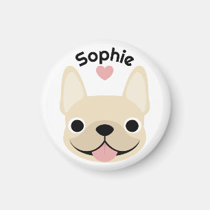 Imã Ímã de Bulldog Francês Personalizado, Presente Fre