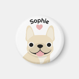 Imã Ímã de Bulldog Francês Personalizado, Presente Fre