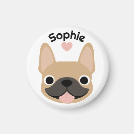 Imã Ímã de Bulldog Francês Personalizado, Presente par