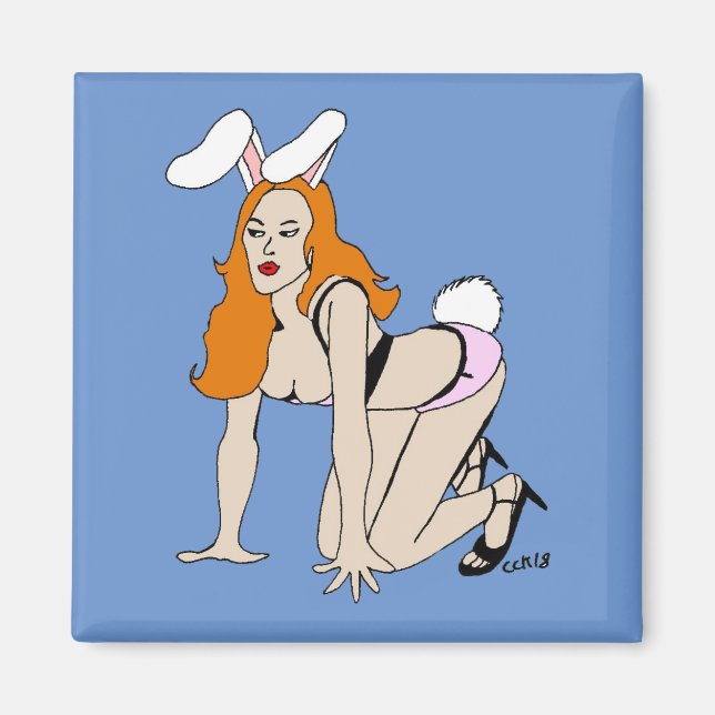 Imã ímã de bunnygirl (Frente)