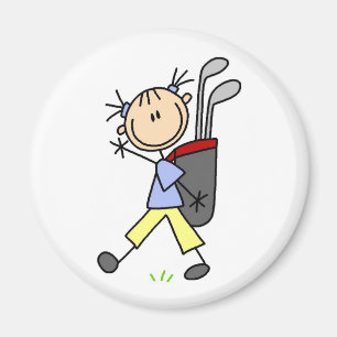 Imã Ímã de Caddy Carregando a Bolsa de Golfe