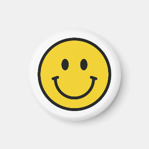 Imã Ímã de cara sorridente. Emoji divertido