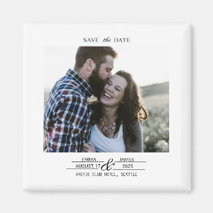 Imã Ímã de casamento com foto personalizada para salva