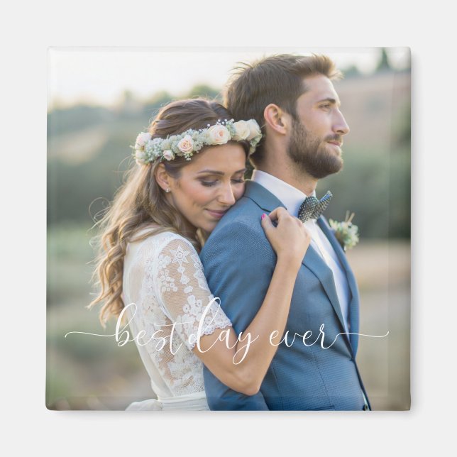 Imã Ímã de Casamento Melhor Dia de Todos   (Frente)