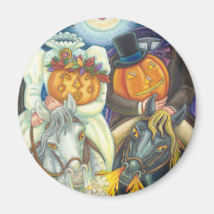Imã ÍMÃ DE CASAMENTO SLEEPY HOLLOW HALLOWEEN Redondo
