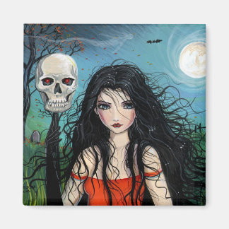 Imã Ímã de Caveira de Vampiro de Halloween