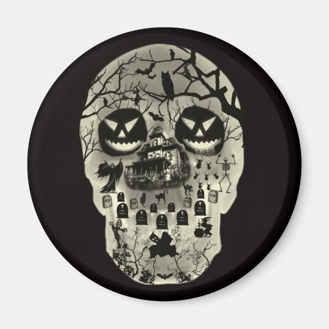 Imã Ímã de Caveira Lunar (Frente)