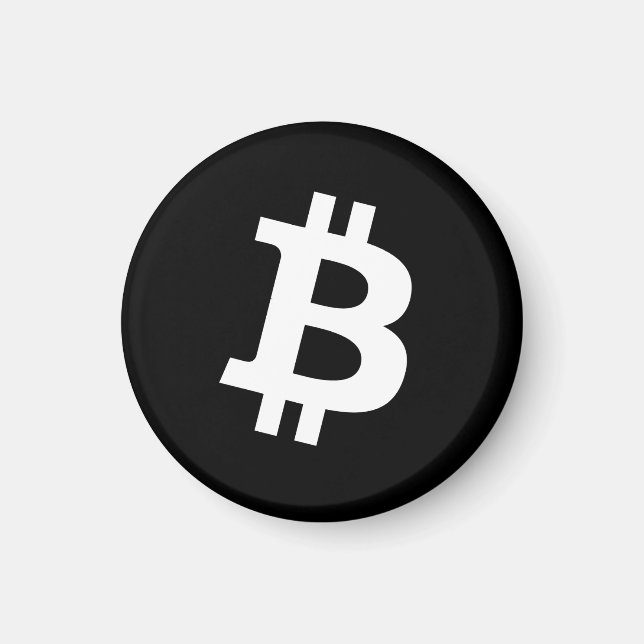 Imã Ímã de Círculo Bitcoin (Frente)