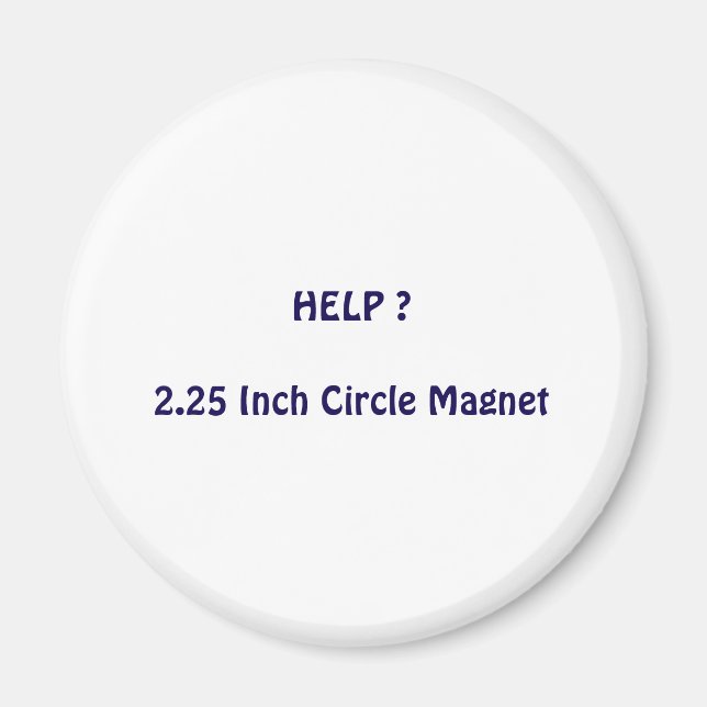 Imã Ímã de Círculo de 5,72 cm (Frente)