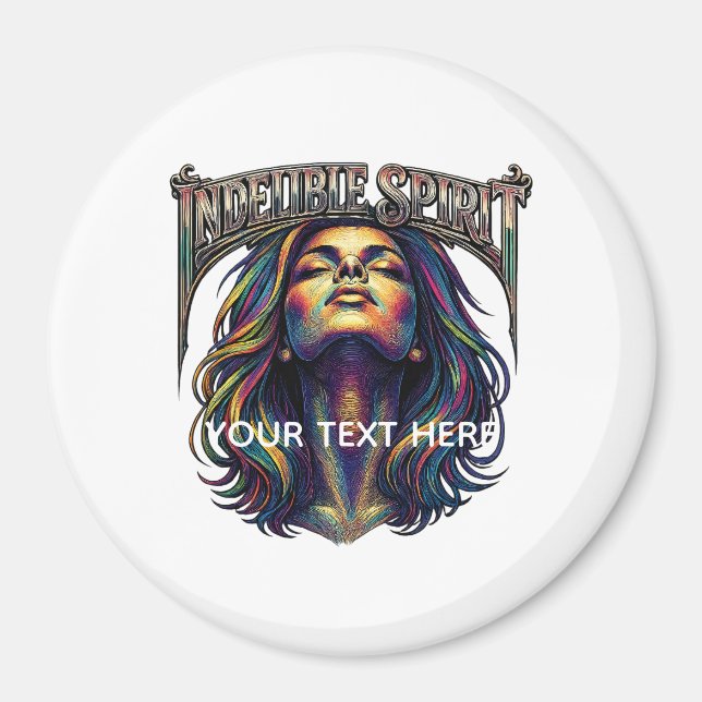 Imã Ímã de Círculo Personalizado de 3 Polegadas (Frente)