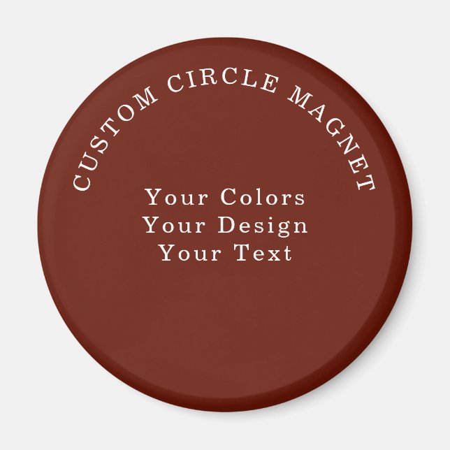 Imã Ímã de Círculo Personalizado Simples (Frente)