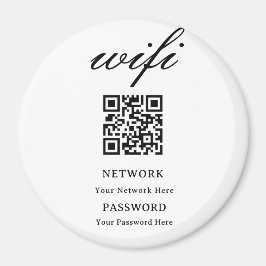 Imã Ímã de Círculo | Rede de Senha Wifi Moderna