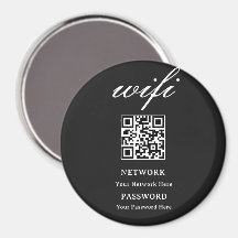 Ímã de Círculo | Rede de Senha Wifi Moderna