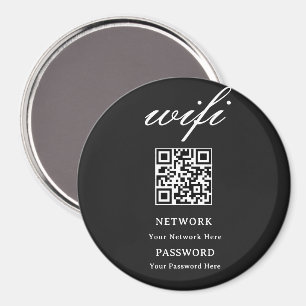 Imã Ímã de Círculo Rede de Senha Wifi Moderna