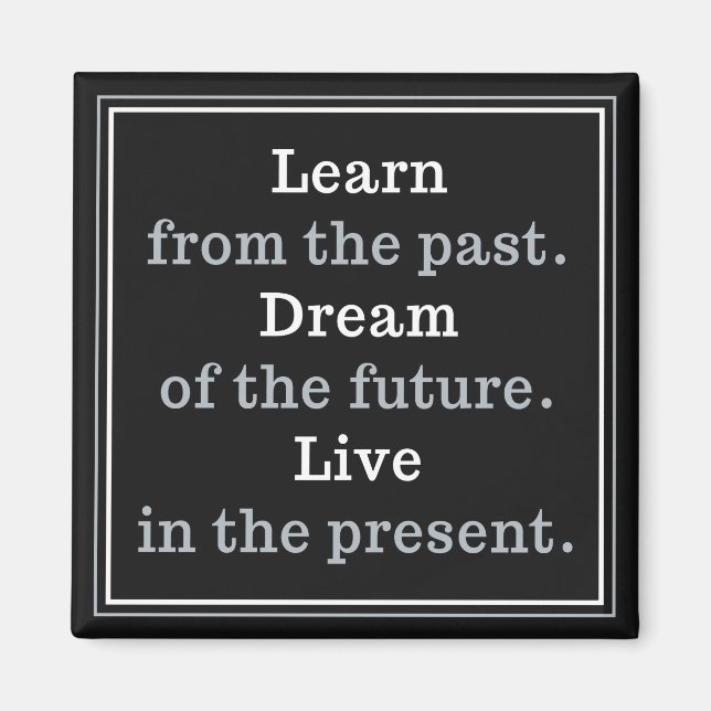 Imã ímã de citação motivacional (Frente)