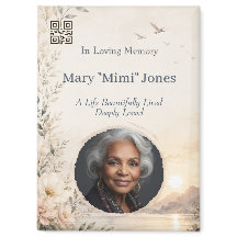 Ímã de Código QR de Memorial Personalizado | Perso