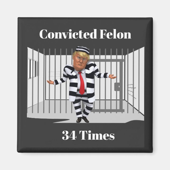 Imã Ímã de Condenado Trump (Frente)
