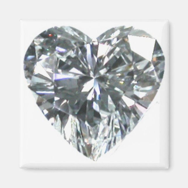 Imã Ímã de Coração de Diamante (Frente)