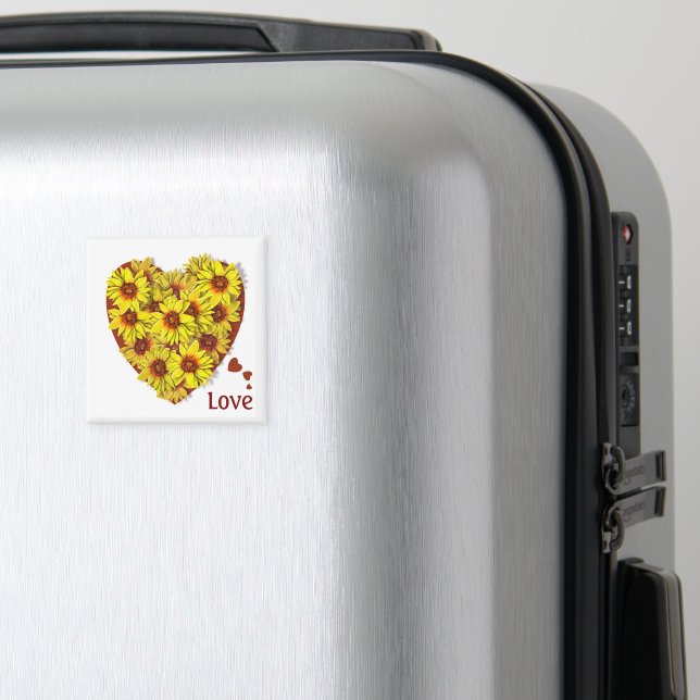 Imã Ímã de Coração de Girassol (In Situ (Luggage))