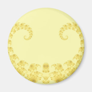 Imã Ímã de Coração de Ouro Amarelo
