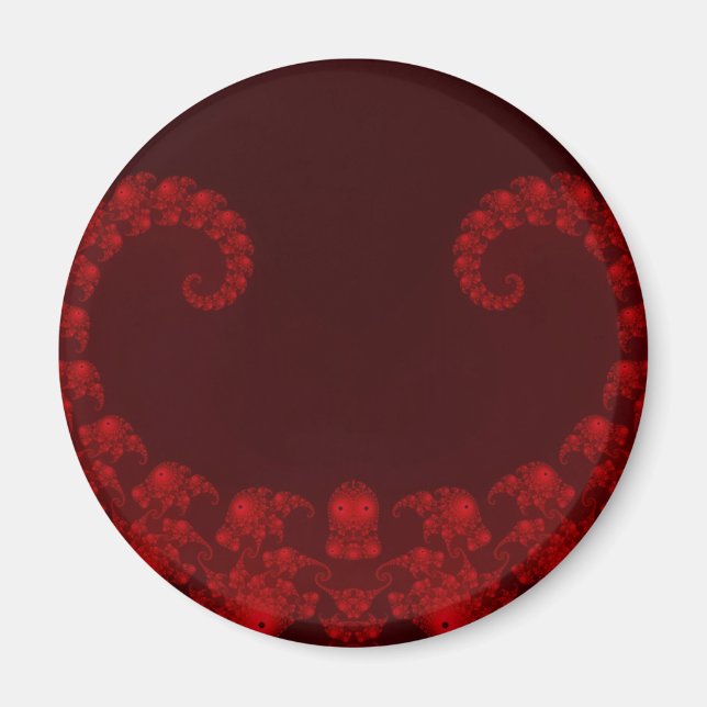Imã Ímã de Coração Vermelho Intenso (Frente)