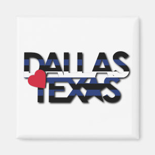Imã Ímã de couro da listra de Dallas