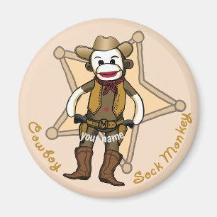 Imã Ímã de Cowboy de Macaco de Meia