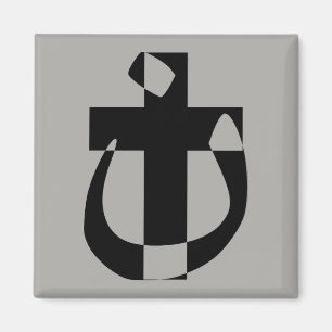 Imã Ímã de Cruz Cristã Solidariedade Símbolo Nazareno