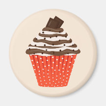 Ímã de Cupcake de Chocolate