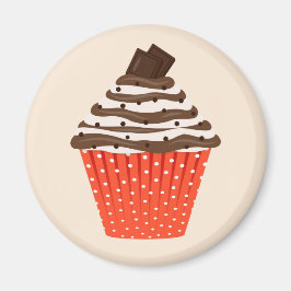 Imã Ímã de Cupcake de Chocolate