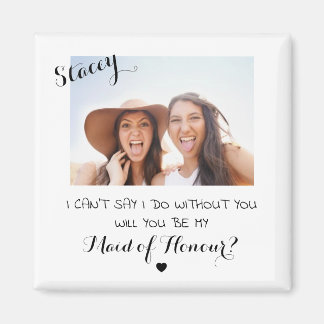Imã Ímã de Dama de Honra Personalizado