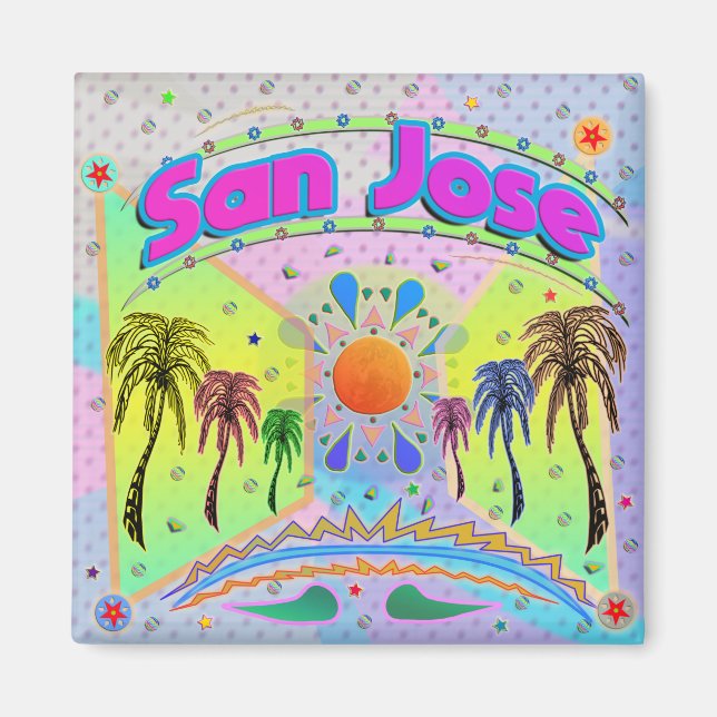 Imã Ímã de Desejo Tranquilo de San Jose (Frente)
