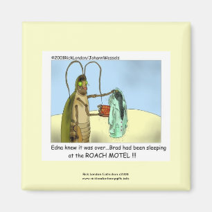Imã Ímã de desenho animado engraçado Roach Motel