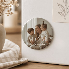 Imã Ímã de Dia das Mães com Foto Personalizada Moderna